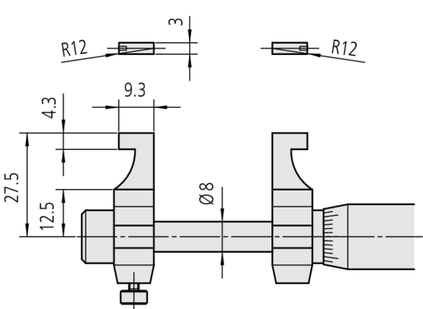 Mitutoyo Kaliper Çene İçi Mikrometre 25-50mm | 145-186