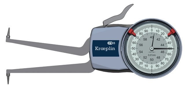 Kroeplin Mekanik İç Çap Kanal Komparatörü '50-70 mm' | H250 Resim